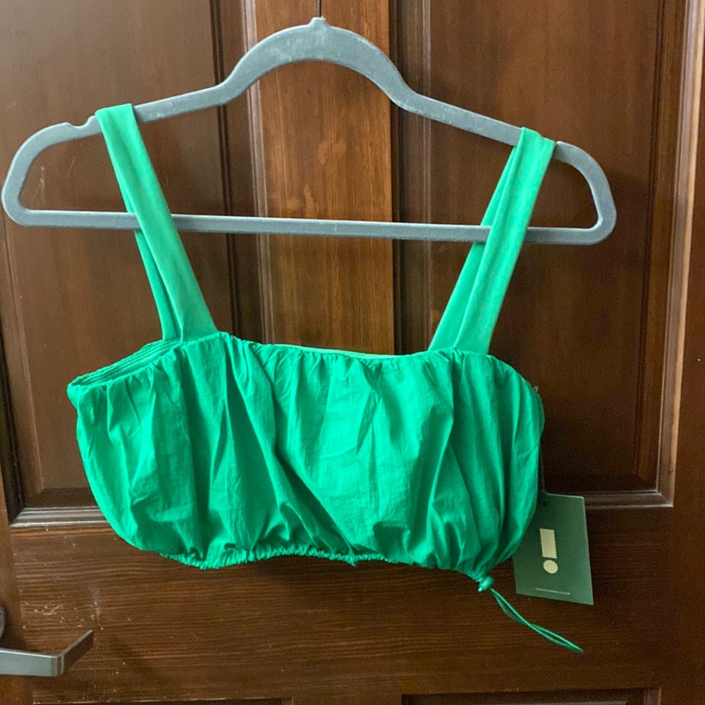 NWT daily drills bubble bra in kelly green